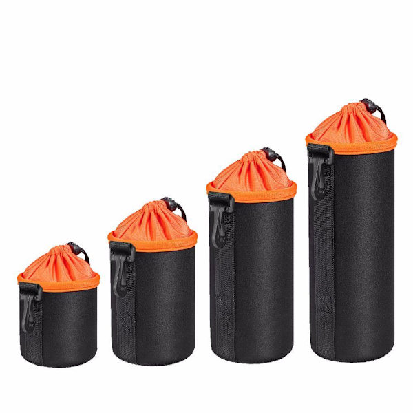 Vandtæt kamerataske (orange farve) 4 stk. Anti-fald blød Dslr