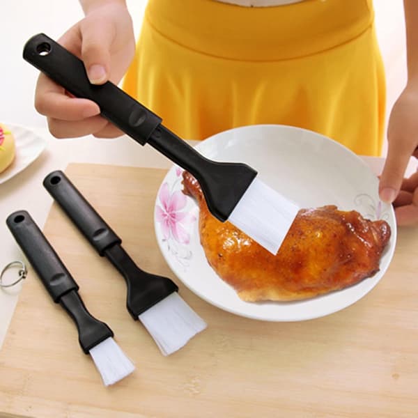 2-pack - Bakpensel i plast för pensling, bakning och matlagning