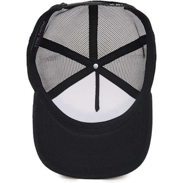 Panther Auringonsuojan Verkkokirjonta Baseball-Lippis, Trucker-Lippis, Verkkokirjonta Baseball-Lippis Black and White