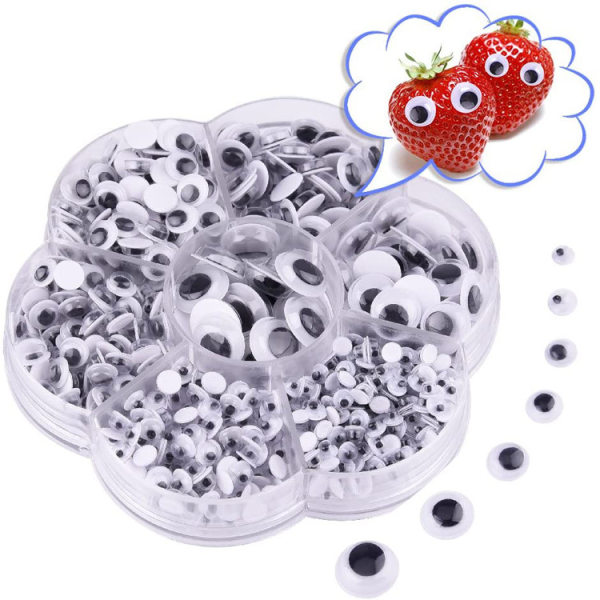 700 stycken Mixed Wiggle Googly Eyes Självhäftande Googly Eye