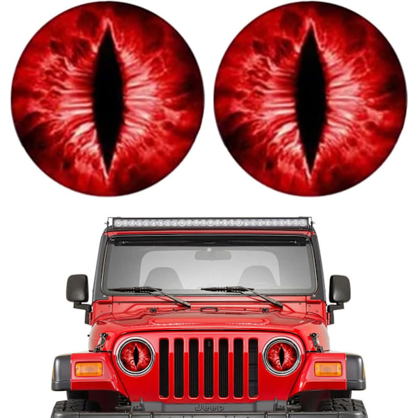 Bilsticker, Beast Eyes Forlygter Stickers, Bilstickers Bilsticker Forlygter Øjne Stickers, Eksteriør Bilsticker 3D Stereo Rou