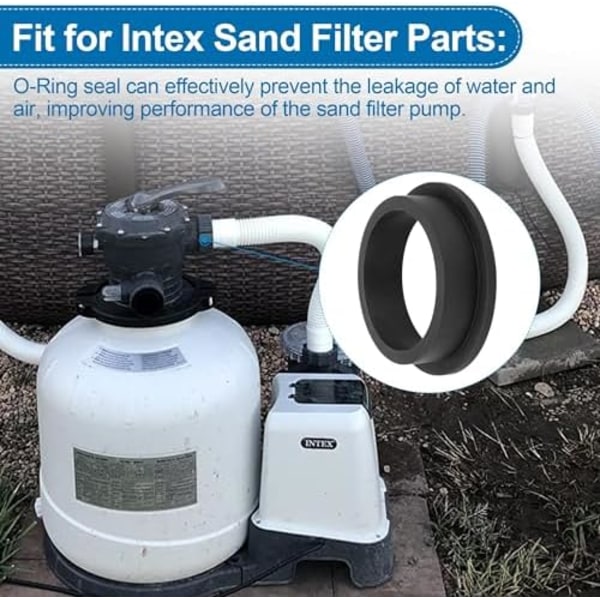 6 stk. 11228 Udskiftnings-O-ringe til Intex Swimmingpool - Gummibeskyttelsespakninger - Pooltilbehør - Pooltilbehør - Sand