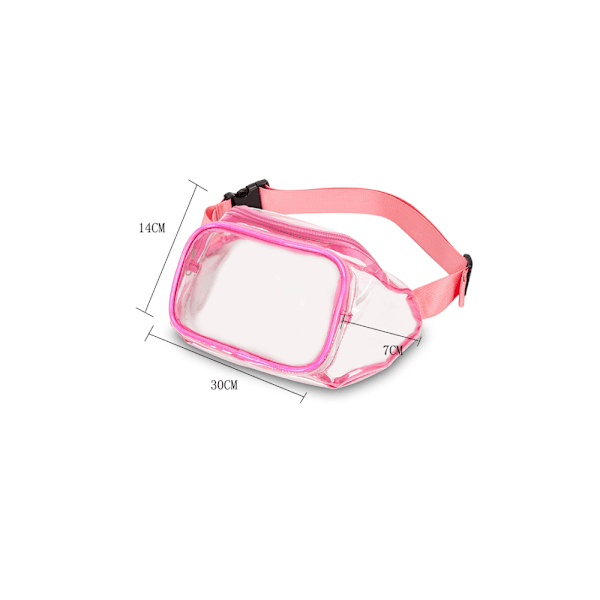 Fanny Pack, Läpinäkyvä Vedenpitävä Vyölaukku Söpö Vyölaukku Stadiu
