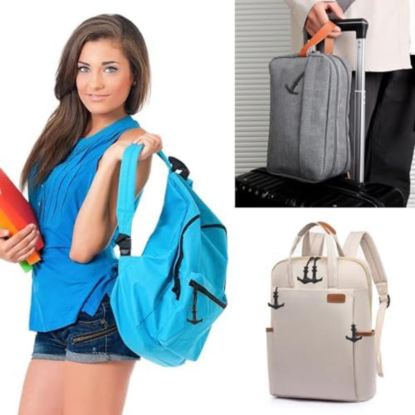 6 st starka ankareformade nylon blixtlåsdragare blixtlåsetiketter blixtlåsförlängning ersättning för ryggsäckar, resväskor, C