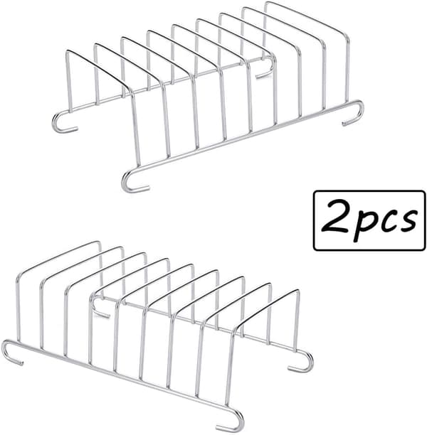 Rostbrödshållare i rostfritt stål, 2-pack, Silver