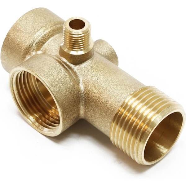 Messingfitting 5-vejs DN25 1\" DN13 1/4\" Blæretank tryktanke