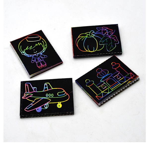 Scratch Art Leksaker - Partypresenter Scratchkort med Stick - 1