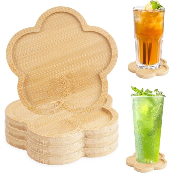 Tomme Bambus Brikker, Bambus Mosaikk Brikker, Drikke Brikker i Tre, Base Brikker, for Planter, Kopper