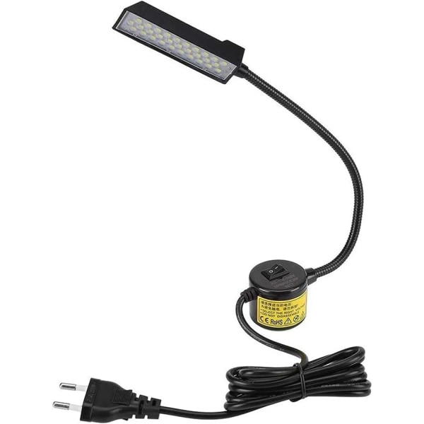 LED symaskinlampe 30 LED-lampe med bryter magnetisk feste Ba