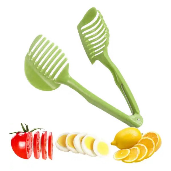 (Plastic Style) 1 stk køkken frugtskærer Grøntsager Tomat klip H