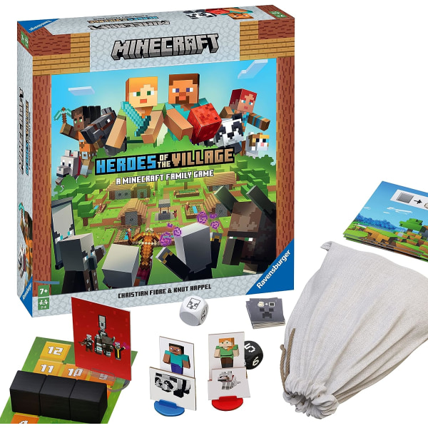 Minecraft - Landsbyens helte - Familie- og børnespil - Samarbejde og eventyr - 2 til 4 spillere