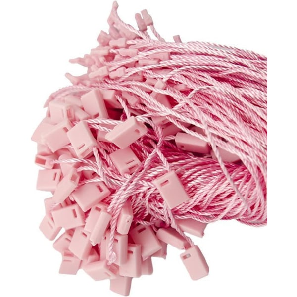 Pakke med 1000 nylon hengetiketter, 18 cm prisetiketter med karabinkrok, etiketter, snoretiketter, løkkefester, P