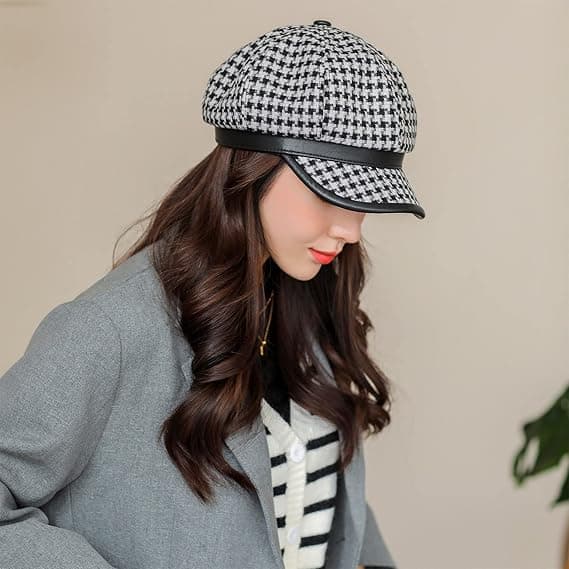 1 stk. Kvinders Newsboy Hat Fransk Mode Hatte Sommer Cabbie Baker Boy Hat til Efterår Beret Hat
