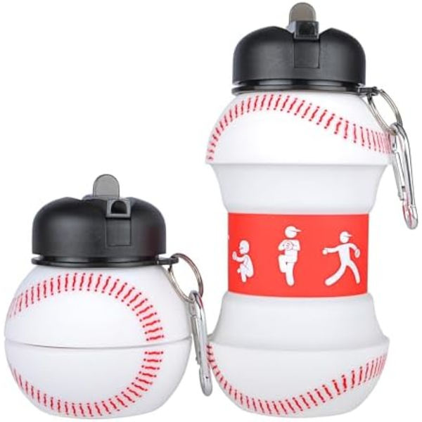 8,7x18 cm Kasaantainen Vedenpullo 19Oz/550ml BPA-Vapaa Urheiluvadenpullo Lapsille Lahjaksi Taittuva Vedenpullo Vaellukselle