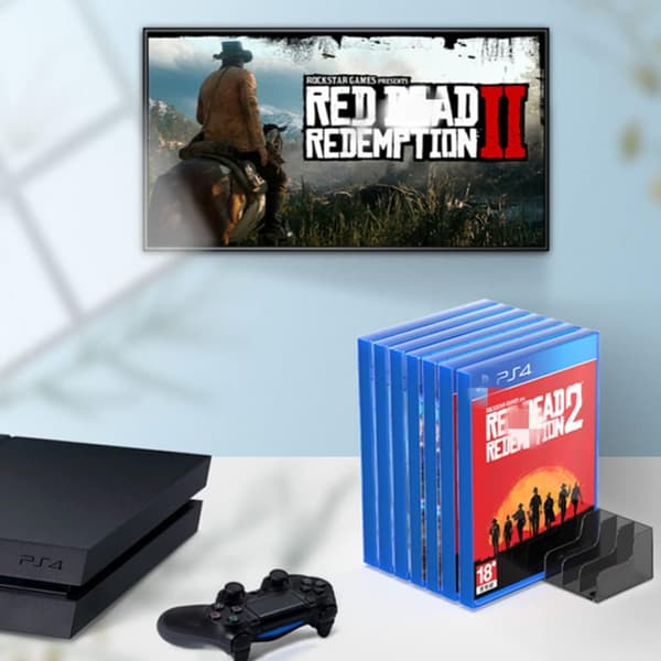 Oppbevaringsstativ for spillkort, CD-er og plater til PS4/PS4 SLIM/PS4 PRO