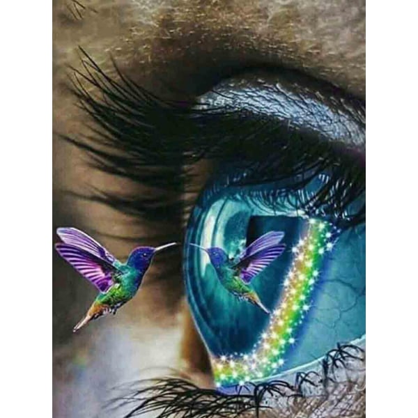 30 × 40 Hummingbird yeux diamant peinture (30 * 40, 1 stk) Diam