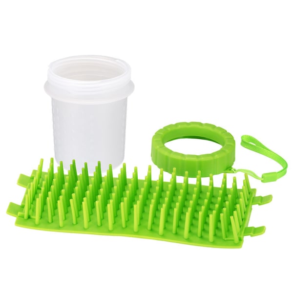 (Green)Portable Paw Cleaning Cup, Dog Paw Cleaner Cup, Dog Paw Cl