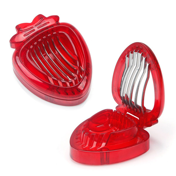 Strawberry Slicer and Huller. 2 Piece Set (red)