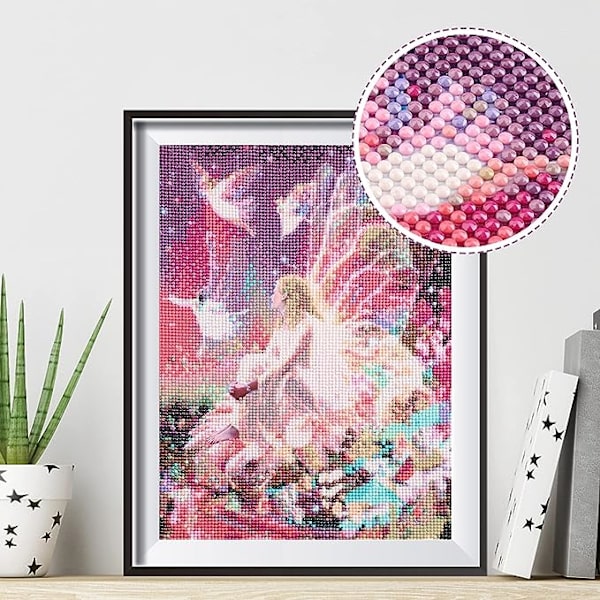 Blå dröm DIY 5D Diamantmålning efter nummer Kit 30 x 40cm Men