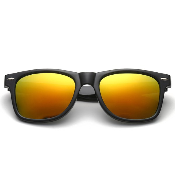 (Oransje）Polariserte solbriller for menn Kvinner Klassisk retrokjøring