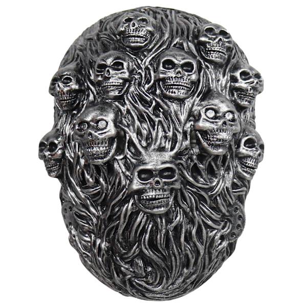 Punk Steam Skull Halloween Mask, 3D Läskig Realistisk Skelett Mask Full Face Creepy