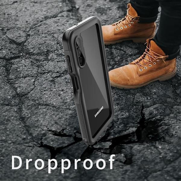 (Svart) Vattentätt fodral för Samsung Galaxy A13 5G med inbyggt skärmskydd - Robust helkropp, vattentätt, dammsäkert