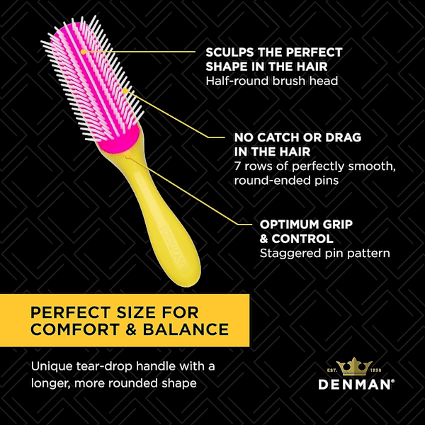 Tige jaune plus poudre-Brosse - D3 - 7 Rangs