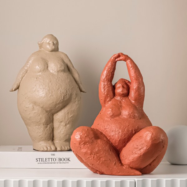 Femme Skulptur Staty Yoga Dekor Cadeau Résine Figurine Arts 2