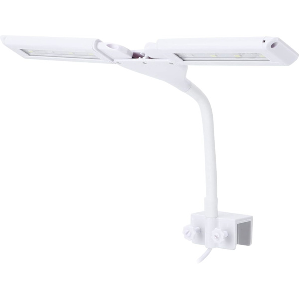 Holdbar og sikker energibesparende LED-akvarielampe, justerbar LED-akvarielampe, hvid