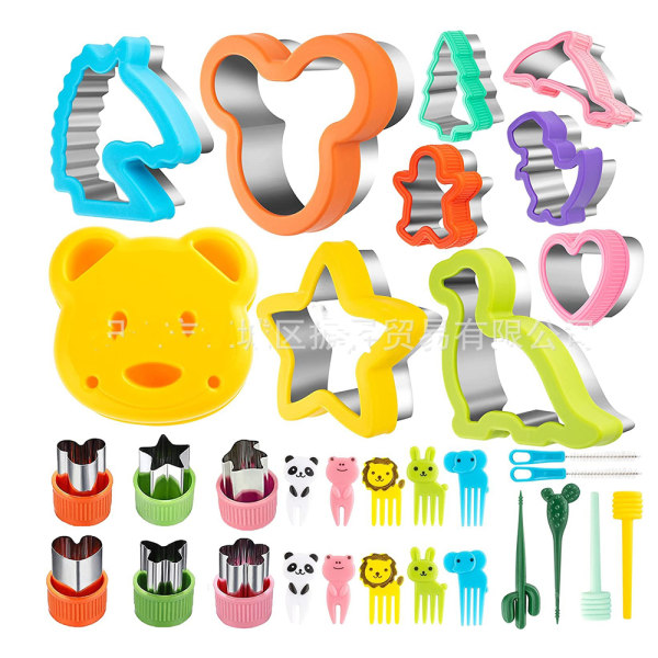 32 stk Animal Cookie Cutters Sandwiches Cutter Bread Forms Co
