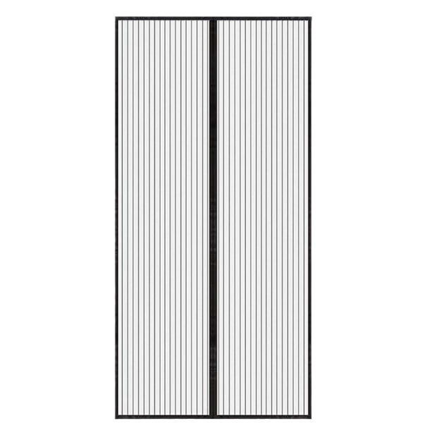 Insektnetdør 100x210 insektbeskyttelse magnet myggenet Sort Sort