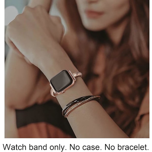 Armband i rostfritt stål kompatibelt med Apple Watch Band 38mm 40mm 41mm 42mm 44mm 45mm iWatch SE Serie 9 8 7 6 5 4 3 2 1