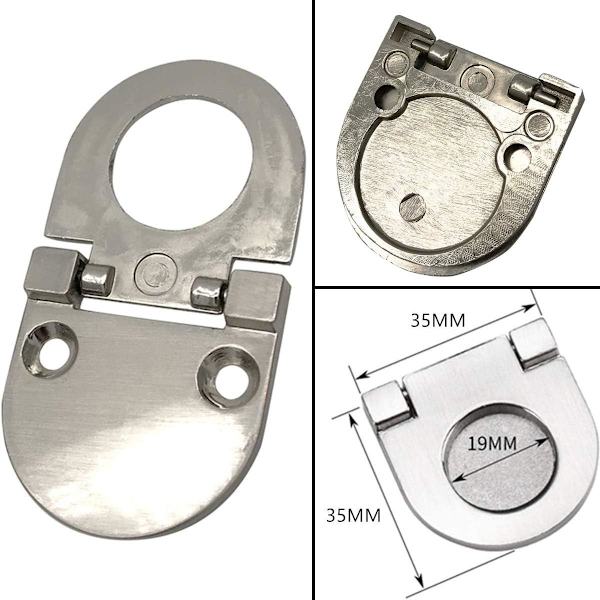 4 kpl ruostumattomasta teräksestä valmistetut näkymättömät kahvat - Kaapin laatikon kaapin vaatekaapin lisävarusteet - Ruuveilla (35 mm