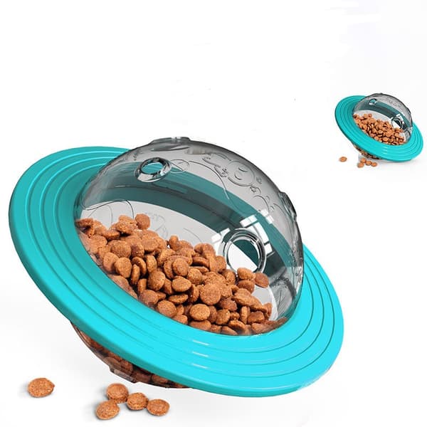 BLEU-Hundleksaker Bollmat Dispenser Iq Pussel Husdjursträning Leksaker För
