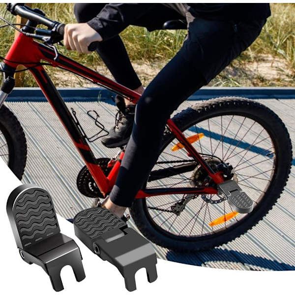 1 par cykel fodstøtter, cykel bagpedaler foldbare pedaler skridsikre lejer 95 kg pedaler