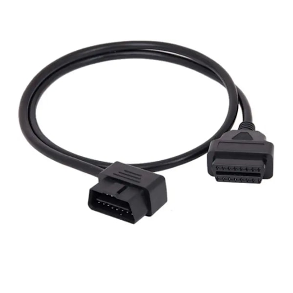 OBD2 OBD II 16-polet Højre Vinkel Han til Hun Diagnostisk Adapter