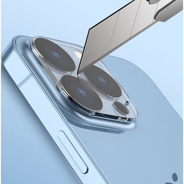 [4-pack] iPhone 15 Pro Härdat Glas Lins Skydd - Kameraskydd, Repskydd A