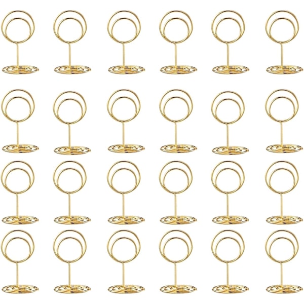Premium Mini Pöytänumerotelineet Paikkakortinpidike, Pöytäkylttiteline, Valokuvien Pidikkeet Keskipisteisiin, Häät, Juhlat, Syntymäpäivä 24 kpl