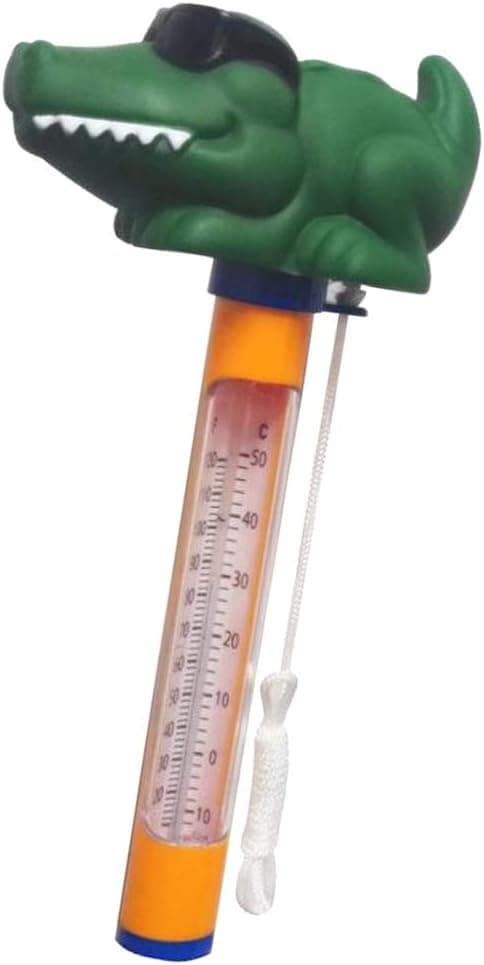 Badetermometer 160 mm Pooltermometer 50 °C 120, Krokodille