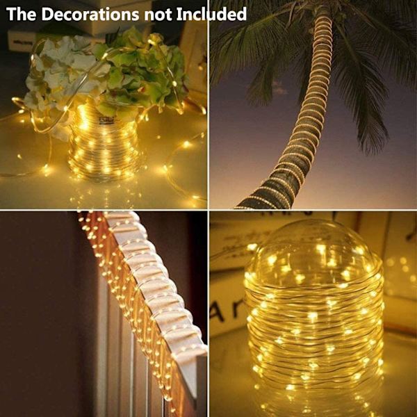 1 Pack USB Laddade LED-Ljusslingor 39.3FT 120 LED-Ljusslingor