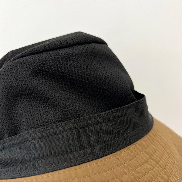 Utendørs solhatt med bred brem (brun 58 - 60 cm), jungelsolhatt for f