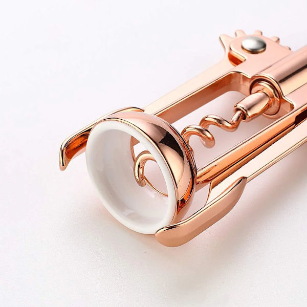 Enkel att använda öronproppar Roséguld flasköppnare och ölöppnare
