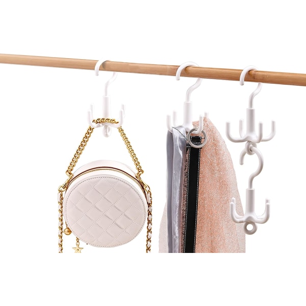 Purse hook, bag hanger, 360 rotatable purse hanger for close