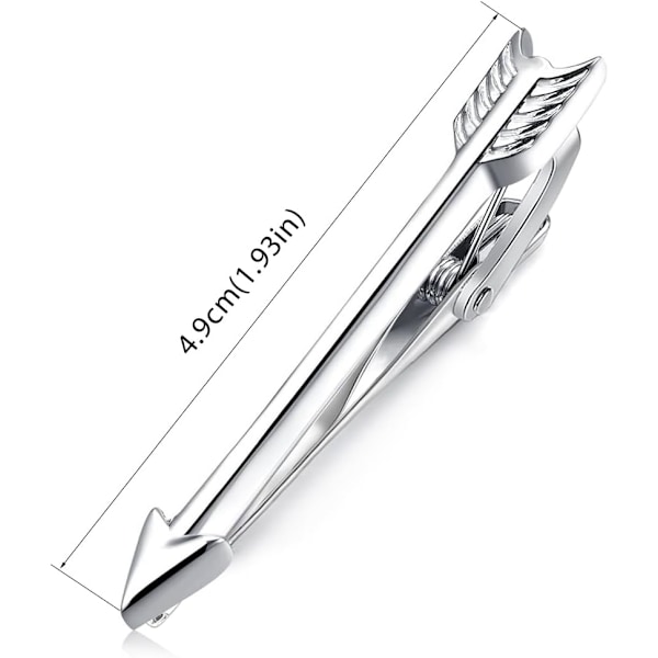 1 st Manschettknapp för slips, Arrow, för affärer, bröllop, present, 4,9 cm