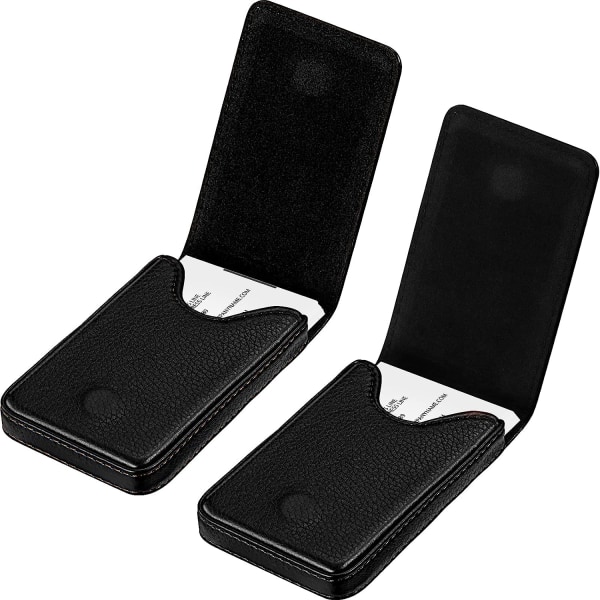 2pcs Business Card Holder, PU Leather Business Card Holder P