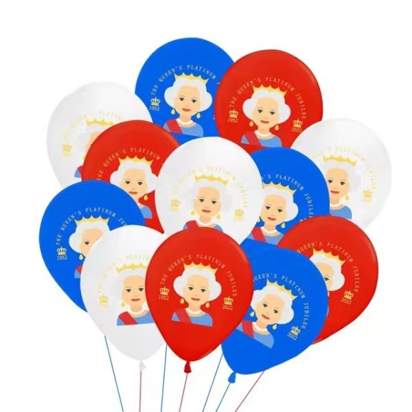 20 stykker 5 tommer dronningens 70 års fødselsdag dekorative balloner L