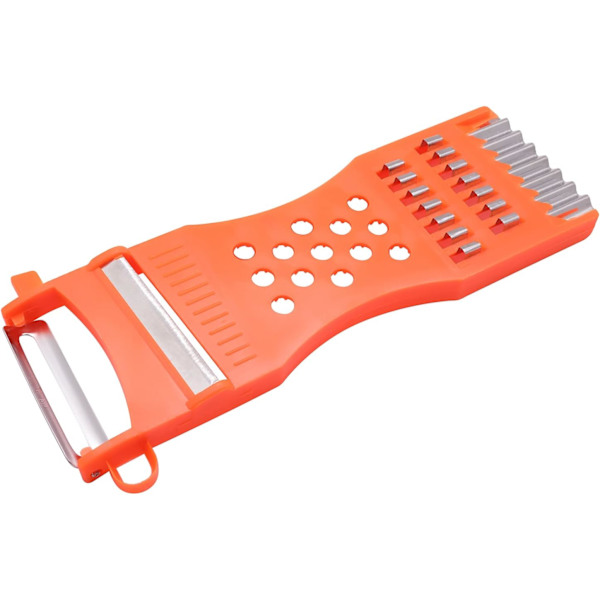 1 st Handhållen Plast Multifunktionell Köks Peeler Rivjärn Skärare Verktyg, för Grönsaker, Frukt, Gurka, Potatis, Morötter, Ost