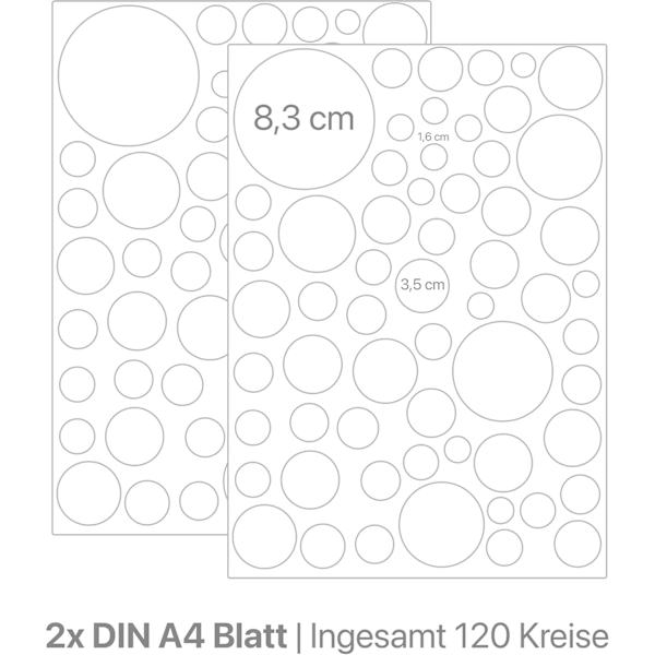 Paket med 140 Väggdekaler för Barnrum (Ljusrosa) - Cirklar - Väggdekaler för Barnrum - Självhäftande Prickar i Blandade Färger