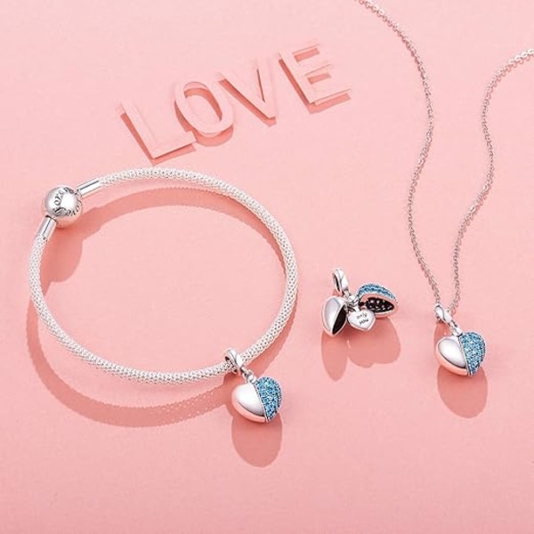 （blue）The opening diameter is about 4.5mm，“I Love You” Love Heart