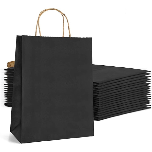 25 Kraftpåsar, Papperspåsar, Presentpåsar, Kraftpåse 26 * 13 * 33 Cm
